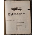 FORD and MERCURY 1958 TRUCK -  RARE SHOP MANUAL in FAIR CONDITION