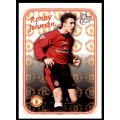 RONNY JOHNSEN - MAN. UNITED `Futera Fans Selection 1997`  - `EMBOSSED` TRADING CARD SE14