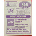 DAVID BECKHAM `RARE` MERLIN Premier League Sticker collection 1998 - RARE `STICKER` 350