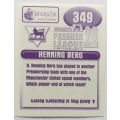 HENNING BERG - MERLIN Premier League Sticker collection 1998 - RARE `STICKER` 349