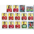 LIVERPOOL FC - MERLIN Premier League sticker collection 1998 - COMPLETE TEAM SET of 25 `STICKERS`