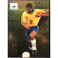 CAFU (Brazil) - PANINI `FIFA WORLD CUP 1998`FRANCE - RARE`FOIL` TRADING CARD 10