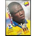FAUSTINO ASPRILLA (Colombia) - PANINI `FIFA WORLD CUP 1998`FRANCE - RARE`FOIL` TRADING CARD 73