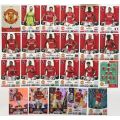 MANCHESTER UNITED FC - PANINI English Premier League 2023/24 - COMPLETE TEAM SET of 24 TRADING CARDS