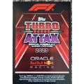 MAX VERSTAPEN - TOPPS `TURBO ATTAX F1` 2023 COLLECTION - GOLD FOIL LIMITED EDITION TRADING CARD