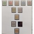TRANSVAAL  - 1900  SACC 232 to SACC 242 - Collection lot of 10 Stamps - M/Mint