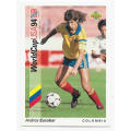 ANDRES ESCOBAR (Colombia) - U/Deck FIFA WORLD CUP 1994 Preview - BASE TRADING CARD 61 Eng/Ger