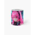 New style anime pink coffee mug