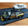 Polistil BMW & Polistil Fiat Scalextric Car - White car not running, to be used for spares