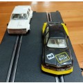 Polistil BMW & Polistil Fiat Scalextric Car - White car not running, to be used for spares