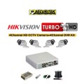 Hikvision 4 Channel Bullet Turbo HD CCTV Kit | 720P | Smartphone Viewing