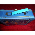 Very good condition tin lunchbox suitcase. 21 x 16 x 6cm No dents