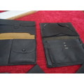 Vintage leather wallets  and a checkbook holder all in good condition.