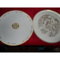 Two plates boschendal 26cm diameter and oude meester 27cm diameter