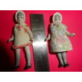Very rare find German Twin grandmother dolls.Fully jointed.  Mint marked german.