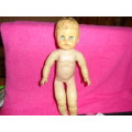 Lovely vintage doll legs and arms straight 34cm length .  Stuffed rubber.