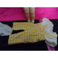 Lovely vintage doll legs and arms straight 34cm length .  Stuffed rubber.