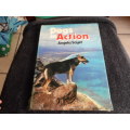 Dogs in Action Very large hard cover dust cover has little tear on cover 128 pages