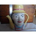 Gentleman Teapot 18cm high beautiful condition no chips