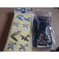TWO AIRCRAFT KIT FROM THE 1960`S 1/144 STUKA AND DAUNTLESS. UNBUILT BOXED