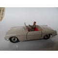 vintage Dinky Toys 113 MGB White Convertible Sports Car Made England Meccano  [d24]
