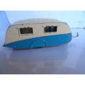 Vintage Dinky Toys 190 Caravan Model Blue White, Original   [m22]