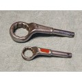 2x Gedore ring spanners (80mm and 46mm)