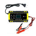 12V/24V 8A Intelligent Automatic Fast Battery Charger - Yellow