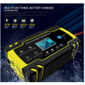 12V/24V 8A Intelligent Automatic Fast Battery Charger - Yellow