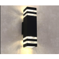 8 Bern Dual Light Outdoor Wall Lights - Black