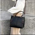 BAGL PU Leather Ladies Handbag Shoulder Bag - Black