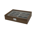 8 Grid Walnut Wooden Sunglass Display Storage Box