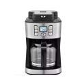 2 in 1 Filter Coffee Maker-Use Ground coffee or Beans-Integrated Grinder