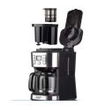 2 in 1 Filter Coffee Maker-Use Ground coffee or Beans-Integrated Grinder