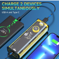 30000mAh 22.5W Super Fast Charge Power Bank With LED Light Q-CD1008 [ Orange and Yellow]