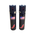 2 x Portable 110ml Self Defense Tear Gas Pepper Spray W/ Metal Belt Clip