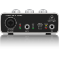 BEHRINGER UM2 2x2 USB Soundcard/Audio Interface with XENYX Mic Preamplifier