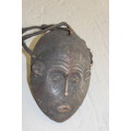 Antique Chokwe Angolan Initiation Mask Circa 1910 - 1920 mask height excl. hood 23cm x 16cm