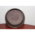 Vintage Large Tibetan Hand etched solid metal Singing/meditation bowl 21cm by 11cm