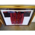 Oriental Embroidered Garment hand stitched believed to be Hmong Tribal Wear 124 x97cm