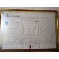 Antique 1869 Yorkshire Indenture on Vellum with original stamps Huge 87x63cm double sided
