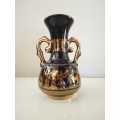 24k Gold detailed Greek Vase 15cm tall