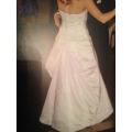 Dutchess Satin White Lace Detailed Wedding Gown