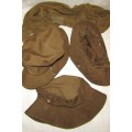 Three SADF brown bush hats from the 70s in Good Condition