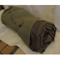 SADF SHELTER  + GROUND SHEET + WEB POUCH + ROPES   DATES FROM THE SEVENTIES (BUSH WAR ERA)