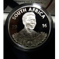 Protea Series 2016 - Life of a Legend - Nelson Mandela - SA MINT 1oz Sterling Silver R1 Proof Coin