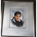 An Exquisitely Done Watercolour of NICK MALLETT by Richie Ryall - Signed by Mallett & Ryall