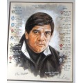 An Exquisitely Done Watercolour of NICK MALLETT by Richie Ryall - Signed by Mallett & Ryall