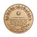Nelson Mandela Bronze Medal:Replica of USA Congressional Gold Medal awarded to Mandela.