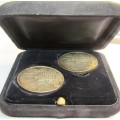 TWO 500 BF BELGIUM SILVER COMMEMORATIVE COINS  INDEPENDENCE FROM THE NETHERLANDS 1830 - 1980